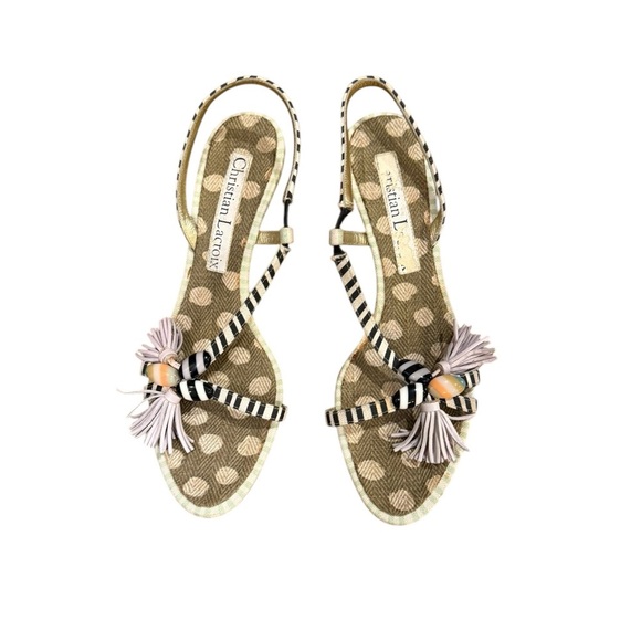 Christian Lacroix Shoes - Christian Lacroix Sandals size 39/9 Heel height 2” MSRP $295